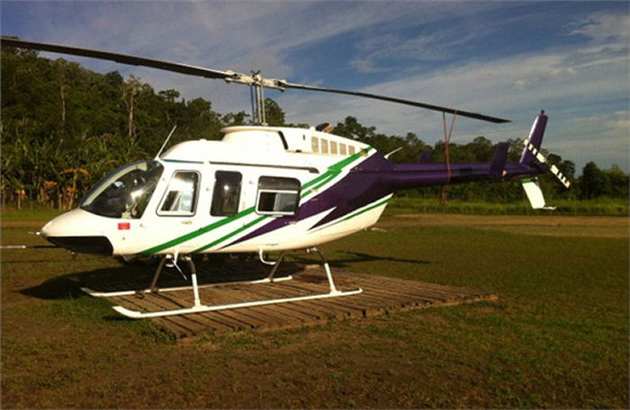 Helicopter Bell 206L-3 Long Ranger Serial 51416 Register N254EV P2-HCU used by Evergreen Helicopters. Built 1990. Aircraft history