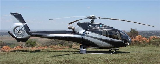 Helicopter Eurocopter EC130B4 Serial 4070 Register ZS-HUB ZS-HJB used by Acher Aviation. Built 2006. Aircraft history and location