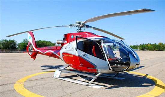 Helicopter Eurocopter EC130B4 Serial 3684 Register UP-EC005 RF-14004. Built 2003. Aircraft history and location