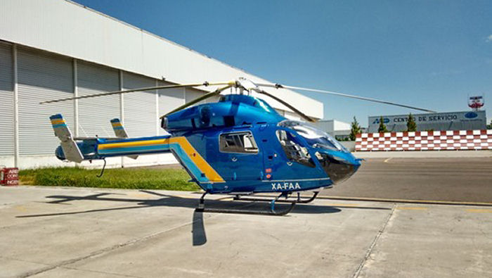 Helicopter McDonnell Douglas MD900 Explorer Serial 900/00010 Register 9010 N555WA N9208V XA-FAA used by US Coast Guard Eastern Atlantic Helicopters marinen (swedish navy). Built 1995. Aircraft history and location