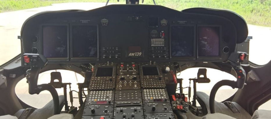 Helicopter AgustaWestland AW139 Serial 31836 Register M-CSTL I-EASG used by Castle Air ,Shanghai Zenisun Investment Group ,AgustaWestland Italy. Built 2020. Aircraft history and location