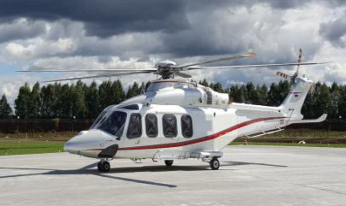 Helicopter AgustaWestland AW139 Serial 31455 Register RA-01991. Built 2013. Aircraft history and location