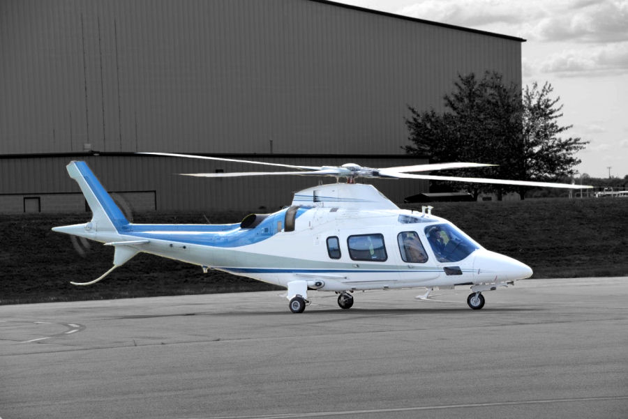 Helicopter AgustaWestland AW109E Power Serial 11616 Register N197J N617J used by State of Florida ,AgustaWestland Philadelphia (AgustaWestland USA). Built 2004. Aircraft history and location