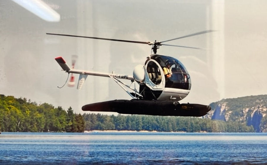 Helicopter Schweizer 269C / 300 Serial S1708 Register C-FWPB N6149G used by Timberland Helicopters. Built 1995. Aircraft history and location