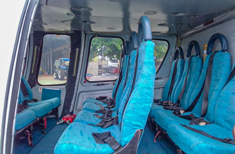 Helicopter Eurocopter EC155B Serial 6611 Register 5N-BDM used by Aero Contractors Nigeria ,Bristow Helicopters Nigeria BHN. Built 2001. Aircraft history and location
