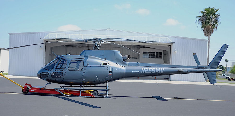 Helicopter Eurocopter AS350B2 Ecureuil Serial 7417 Register N259MV. Built 2012. Aircraft history and location