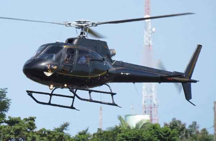 Helicopter Eurocopter AS350B2 Ecureuil Serial 7659 Register N582AE PR-BBW used by American Eurocopter (Eurocopter USA). Built 2013. Aircraft history