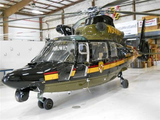 Helicopter Aerospatiale SA365N1 Dauphin 2 Serial 6317 Register N94MD used by MSP (Maryland State Police). Built 1989. Aircraft history and location