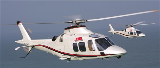 Helicopter AgustaWestland AW109S Grand Serial 22023 Register A6-FLS used by Falcon Aviation Services. Built 2006. Aircraft history