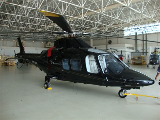 Helicopter AgustaWestland AW109S Grand Serial 22126 Register PT-ALA. Built 2009. Aircraft history and location