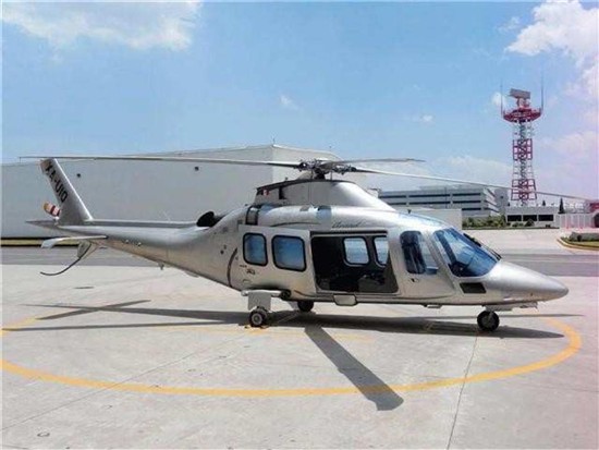 Helicopter AgustaWestland AW109S Grand Serial 22055 Register XA-EUC XA-UIQ XA-AET. Built 2007. Aircraft history and location