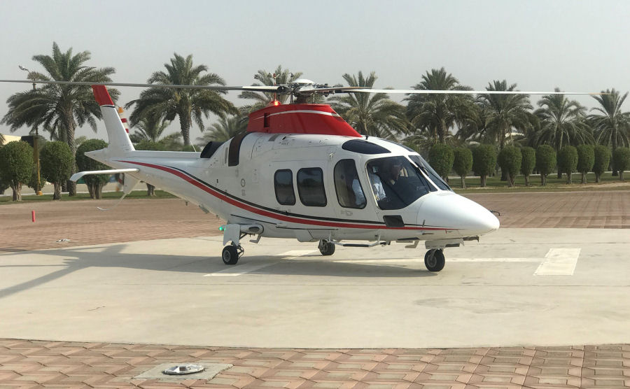 Helicopter AgustaWestland AW109S Grand Serial 22012 Register N42NM N109NM A6-AVA 2006 used by North Memorial Health ,TVPX ,Abu Dhabi Aviation ADA ,United Arab Emirates Air Force UAEAF. Built 2006. Aircraft history and location