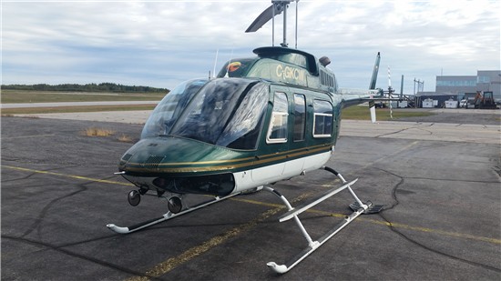 Helicopter Bell 206L Long Ranger Serial 45122 Register C-GKCW used by Custom Helicopters. Built 1977. Aircraft history and location