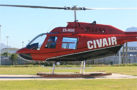 Helicopter Bell 206B-3 Jet Ranger Serial 2450 Register ZS-HGO. Built 1978. Aircraft history and location