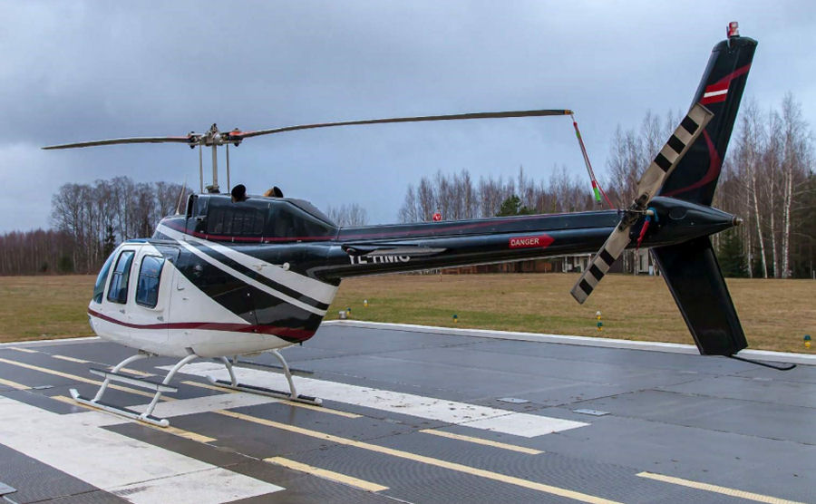 Helicopter Bell 206B-3 Jet Ranger Serial 4583 Register YL-HMC RA-01911 N4201W used by Bell Helicopter. Built 2004. Aircraft history and location