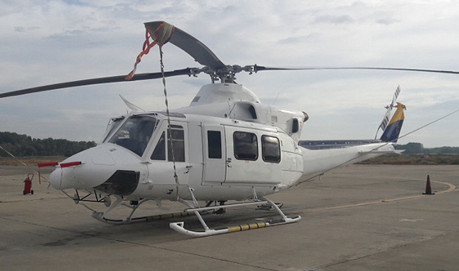 Helicopter Bell 412EP Serial 36191 Register EC-JIM N7015K F-GRAK used by Administraciones Locales Generalitat de Catalunya (Governament Institution of Catalonia) ,Pegasus Aero Group ,Aga Khan Foundation AKDN. Built 1998. Aircraft history and location