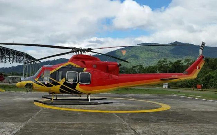 Helicopter Bell 412EP Serial 36334 Register XA-HSL OB-2013-P XA-UCE N45377 used by Heliservicio ,ASESA (Aeroservicios Especializados  SA) ,Bell Helicopter. Built 2004. Aircraft history and location