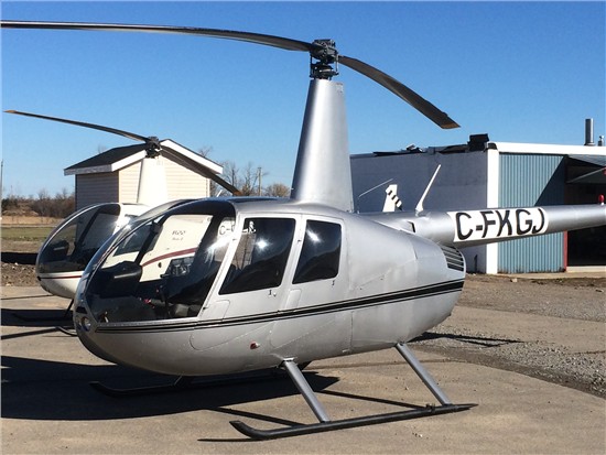 Helicopter Robinson R44 Raven II Serial 10740 Register C-FKGJ N5012P C-FOMI. Built 2005. Aircraft history and location