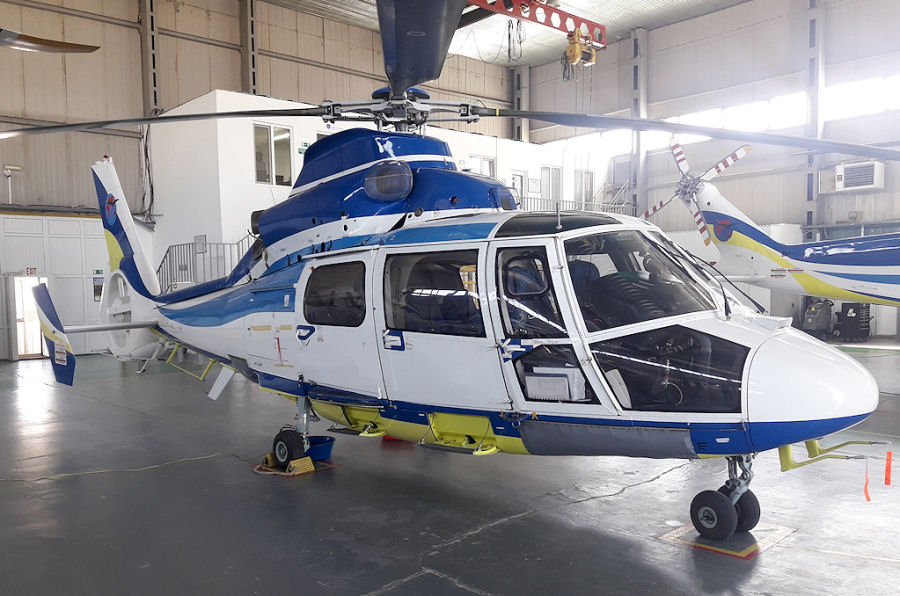 Helicopter Eurocopter AS365N3 Dauphin 2 Serial 6744 Register UP-AS102 UN-E6501 used by Euro-Asia Air JSC. Built 2006. Aircraft history and location