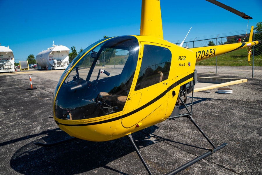 Helicopter Robinson R22 Beta II Serial 3236 Register N7045X. Built 2001. Aircraft history and location