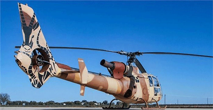 Helicopter Aerospatiale SA341F Gazelle Serial 1541 Register N341MH 1541 used by Aviation Légère de l'Armée de Terre ALAT (French Army Light Aviation). Built 1976. Aircraft history and location