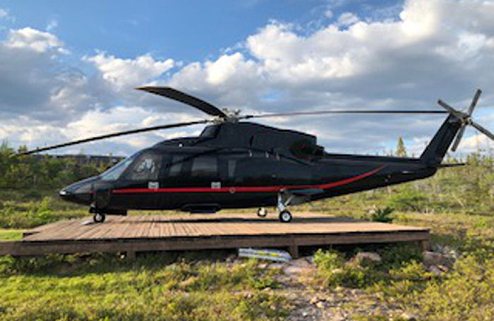 Helicopter Sikorsky S-76C Serial 760583 Register C-FULM N584CC G-FULM N7110J used by Chartright Air Inc ,Air Harrods Ltd ,Sikorsky Helicopters. Built 2005. Aircraft history and location