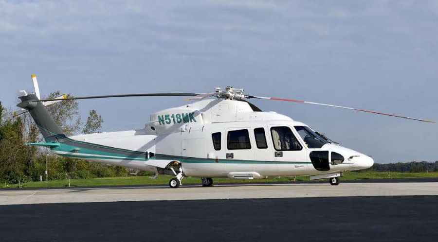 Helicopter Sikorsky S-76C Serial 760700 Register N518MK. Built 2008. Aircraft history and location