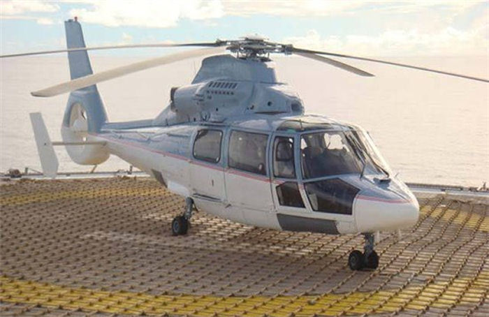 Helicopter Eurocopter AS365N2 Dauphin 2 Serial 6526 Register 5Y-EXJ PK-TSC ST-MSC PH-FMA 090 used by Everett Aviation ltd ,Indonesia Air Transport IAT ,Fuerza Aerea Uruguaya FAU (Uruguayan Air Force). Built 1997. Aircraft history and location