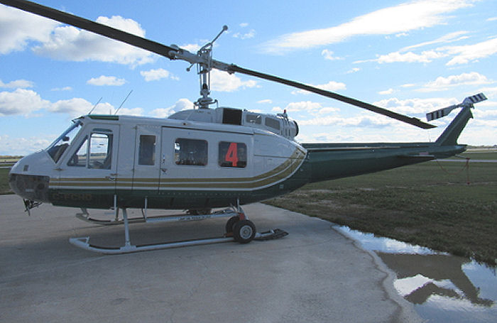 Helicopter Bell 205A Serial 30014 Register C-FCHD N5598M used by Custom Helicopters ,Bell Helicopter. Built 1968. Aircraft history and location