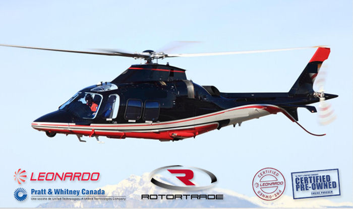 Helicopter AgustaWestland AW109SP GrandNew Serial 22299 Register I-AWTT TC-HKK used by AgustaWestland Italy Kaan Air. Built 2013. Aircraft history