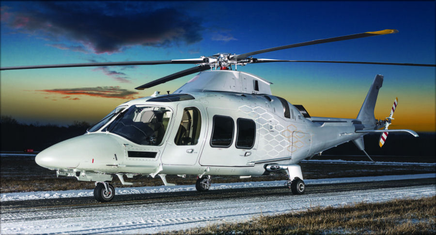 Helicopter AgustaWestland AW109SP GrandNew Serial 22365 Register I-EASU YV629T used by AgustaWestland Italy. Built 2017. Aircraft history