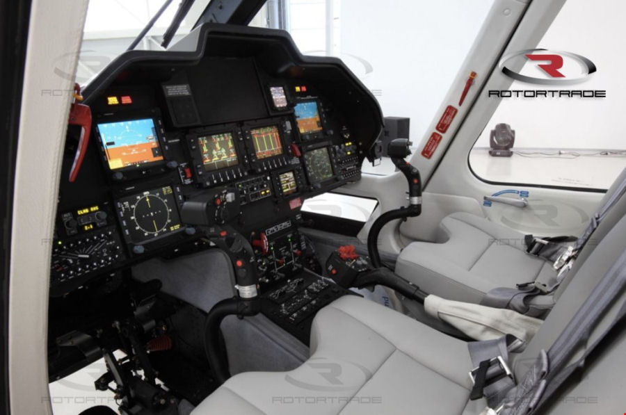 Helicopter AgustaWestland AW109SP GrandNew Serial 22299 Register I-AWTT TC-HKK used by AgustaWestland Italy Kaan Air. Built 2013. Aircraft history