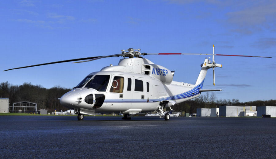 Helicopter Sikorsky S-76D Serial 761025 Register N1875P. Built 2013. Aircraft history and location