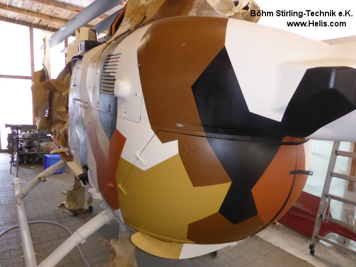 Helicopter MBB Bo105P PAH-1 Serial 6180 Register 87+80 used by Böhm Stirling-Technik e.K. Heeresflieger (German Army Aviation). Aircraft history and location
