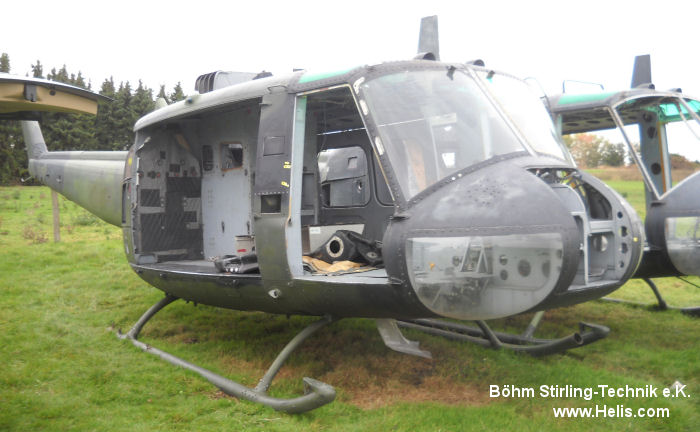 Helicopter Dornier UH-1D Serial 8418 Register 72+98 used by Heeresflieger (German Army Aviation). Aircraft history and location