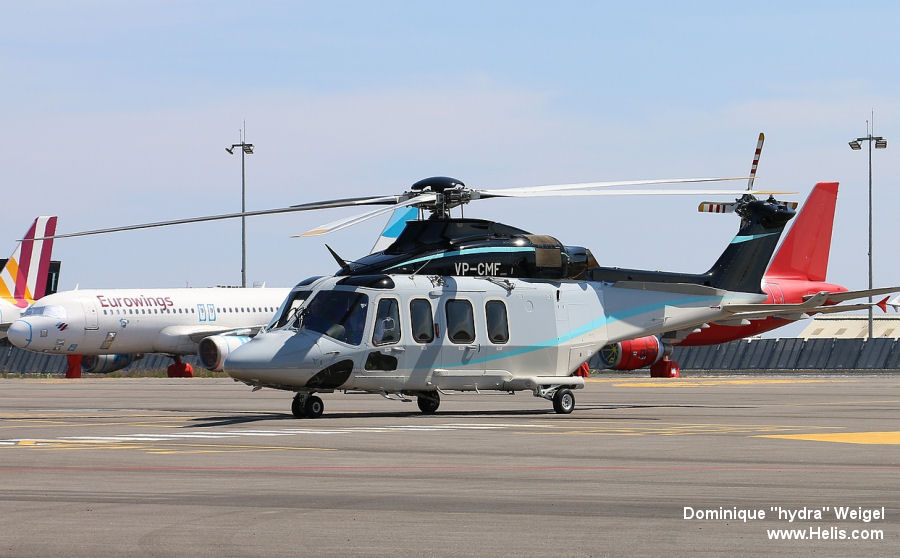 Helicopter AgustaWestland AW139 Serial 31881 Register VP-CMF. Built 2020. Aircraft history and location