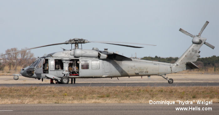 Helicopter Sikorsky MH-60S Seahawk Serial 70-3753	 Register 167898 used by US Navy USN. Aircraft history and location