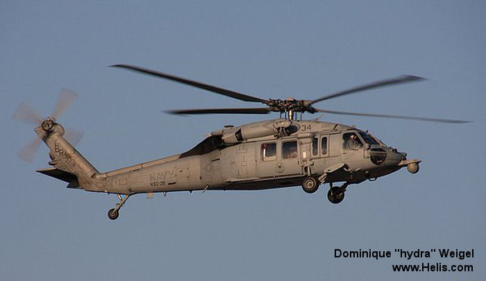 Helicopter Sikorsky MH-60S Seahawk Serial  Register 168573 used by US Navy USN. Aircraft history and location