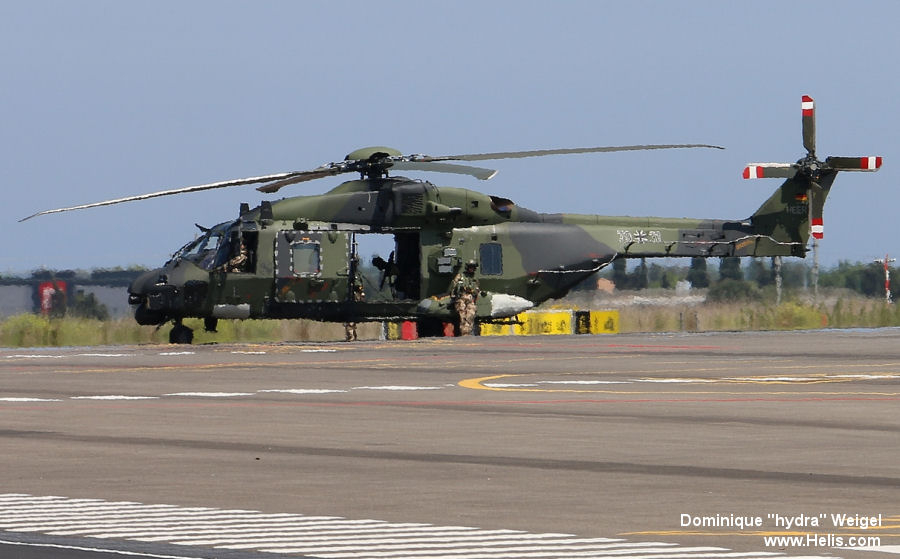 Helicopter NH Industries NH90 TTH Serial unknown Register 79+31 used by Heeresflieger (German Army Aviation). Aircraft history and location