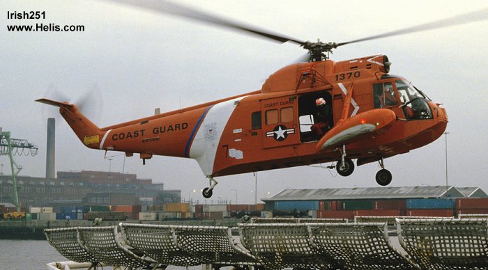 Helicopter Sikorsky HH-52A Sea Guard Serial 62-048 Register 1370 used by US Coast Guard USCG. Aircraft history and location