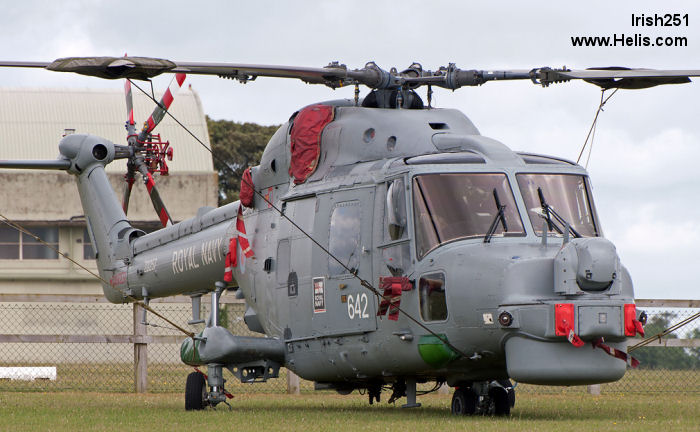 Helicopter Westland Lynx HAS3 Serial 267 Register ZD257 used by Fleet Air Arm RN (Royal Navy). Built 1982. Aircraft history and location