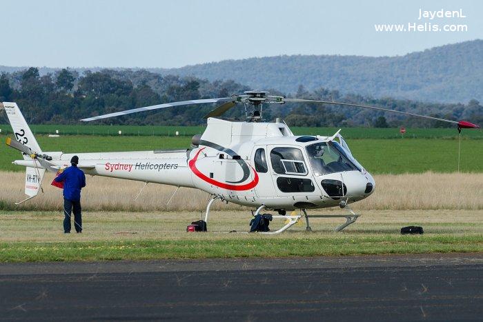 Helicopter Aerospatiale AS350D Astar Serial 1290 Register VH-RTV ZK-HBV XC-DOZ used by Sydney HeliTours ,Gobierno de Mexico (Mexico Government). Built 1980. Aircraft history and location