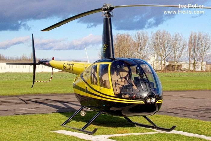 Helicopter Robinson R44 Raven II Serial 10023 Register G-TGTT N369SB G-STUS used by London Helicopter Centres ,Heli Air Ltd. Built 2002. Aircraft history and location