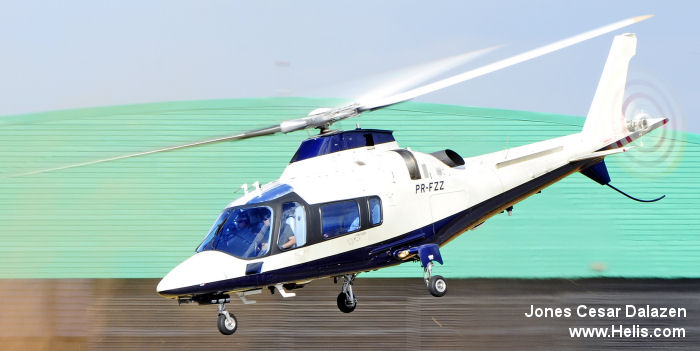 Helicopter AgustaWestland AW109E Power Serial 11769 Register G-TXTV N53BK PR-FZZ. Built 2009. Aircraft history and location