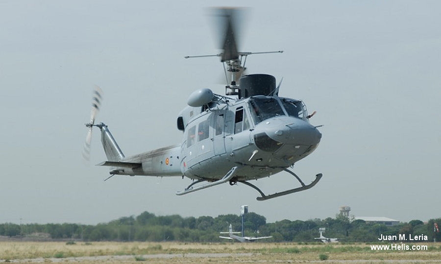 Helicopter Agusta AB212 ASW Serial 5563 Register HA.18-7 used by Arma Aerea de la Armada Española Marina (Spanish Navy). Aircraft history and location