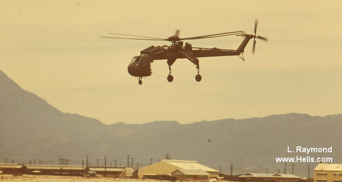 Helicopter Sikorsky CH-54A Tarhe Serial unknown Register used by US Army Aviation Army. Aircraft history and location