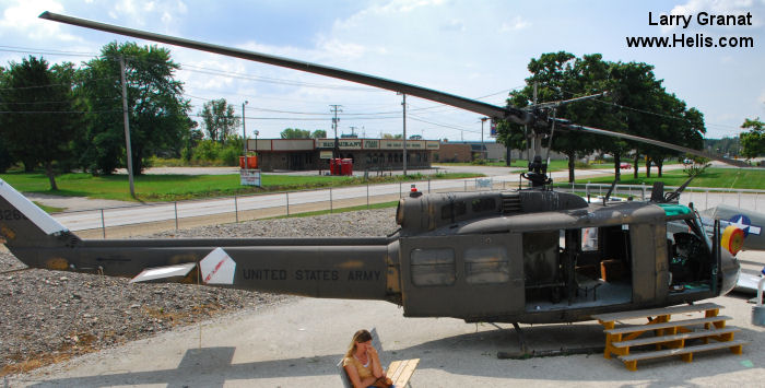 Helicopter Bell UH-1H Iroquois Serial 10924 Register 68-16265 used by US Army Aviation Army. Aircraft history and location