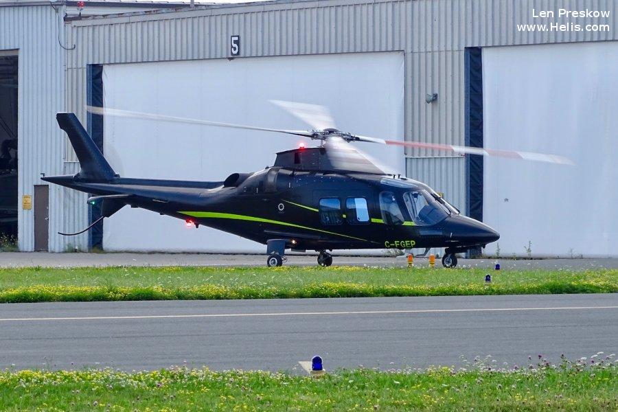Helicopter AgustaWestland AW109SP GrandNew Serial 22285 Register C-FGEH C-FGEP N508SM used by Chartright Air Inc ,AgustaWestland Philadelphia (AgustaWestland USA). Built 2013. Aircraft history and location