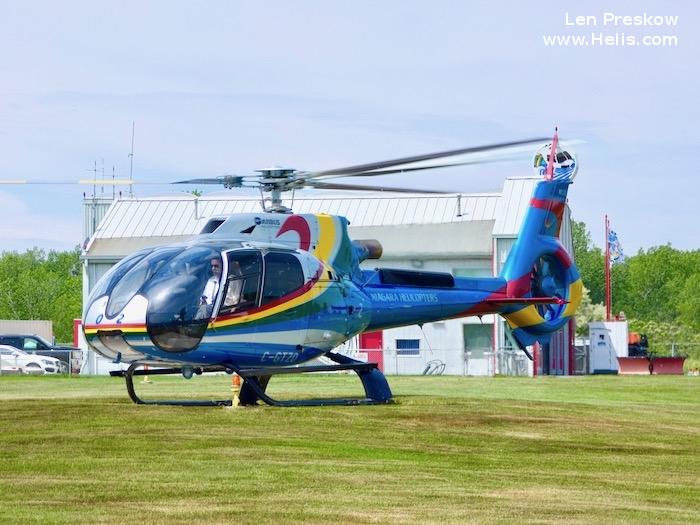 Helicopter Airbus H130 Serial 7809 Register C-GTZO used by Niagara Helicopters ,Airbus Helicopters Canada. Built 2014. Aircraft history and location