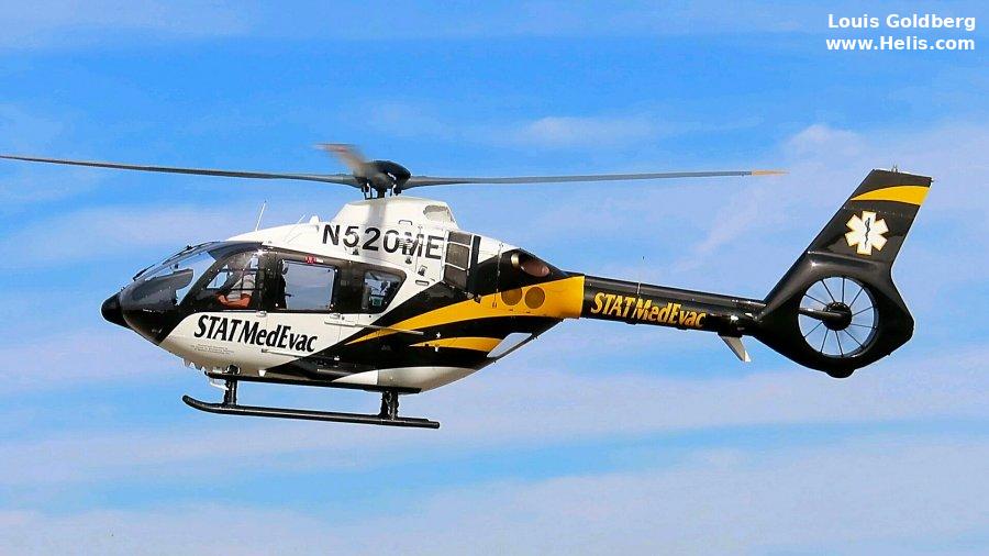 Helicopter Airbus H135 / EC135T3H Serial 2020 Register N520ME used by STAT MedEvac ,Airbus Helicopters Inc (Airbus Helicopters USA). Built 2017. Aircraft history and location